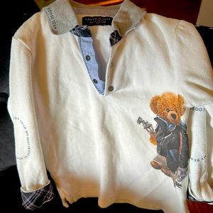 Rare Lapin house Teddy sweater unisex. Made in Greece size 4 kids